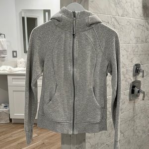 Lululemon full zip scuba in gray.